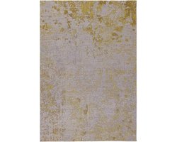 Easy Living - Easy Living Dara Ochre Vloerkleed - 160x230  - Rechthoek - Buiten,Laagpolig Tapijt - Industrieel - Beige, Geel, Grijs