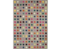 Easy Living - Funk-Spotty Vloerkleed - 140x200  - Rechthoek - Laagpolig Tapijt - Modern - Meerkleurig
