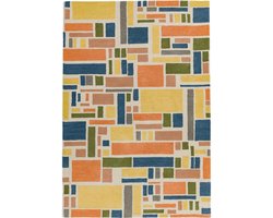 Easy Living - Reef-Blocks-multi Vloerkleed - 200x290  - Rechthoek - Laagpolig Tapijt - Modern - Meerkleurig