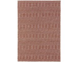 Easy Living - Sloan-Marsala Vloerkleed - 200x300  - Rechthoek - Laagpolig Tapijt - Modern - Rood, Wit