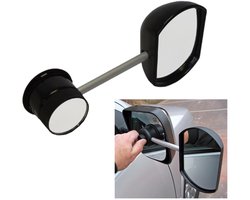 Easy Mirror Bol De Luxe - Caravanspiegel - Universeel - Zuignapmontage - Vlak spiegelglas - E11 goedgekeurd