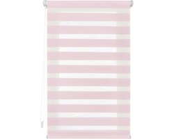 EasyFix rolgordijn - installatie zonder gereedschap - 140 x 180 cm - roze - nacht en dag