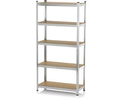 EASYmaxx opbergrek rekken & werkbank voor zwaar gebruik - Tot 175 kg draagvermogen per plank - 180 x 90 x 40 cm