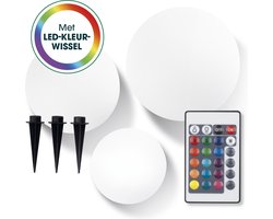 EASYmaxx Solar Decobol Set van 4-tlg. 3,2V wit