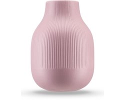 Easyplants | Vaas Botan 22 cm oud roze | Keramiek | Ovaal | roze | Japandi stijl | Design Vaas