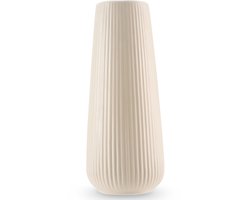 Easyplants | Vaas Dust 20 cm beige | Keramiek | Rechthoek | beige | Japandi stijl | Design Vaas