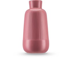 Easyplants | Vaas Notes 25 cm oud roze | Keramiek | Rechthoek | oud roze | Japandi stijl | Design Vaas