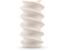 Easyplants | Vaas Tiny Forst 21 cm beige | Keramiek | Rechthoek | beige | Japandi stijl | Design Vaas