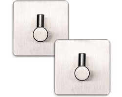 EAVY Handdoekhaakjes Zelfklevend - Set van 2 Handdoek Haakjes - Wandhaak - Handdoekhouder