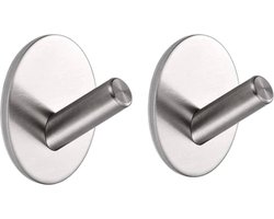 EAVY Handdoekhaakjes Zelfklevend - Set van 2 Handdoek Haakjes - Wandhaak - Handdoekhouder