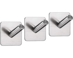 EAVY Handdoekhaakjes Zelfklevend - Set van 3 Handdoek Haakjes - Wandhaak - Handdoekhouder