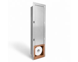 EAVY - Inbouw Toilet Rolhouder Koper - Reserverolhouder - Inbouwnis