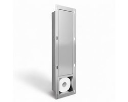EAVY - Inbouw Toilet Rolhouder RVS - Reserverolhouder - Inbouwnis