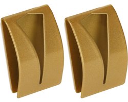 EAVY Zelfklevend Handdoekhaakje 2 stuks - Goud - Handdoekhouder RVS