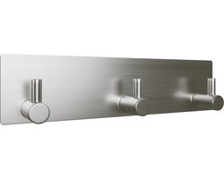 EAVY - Zelfklevende handdoekhaakjes RVS - handdoekhouder - wandhaak - plakhaak - Zilver
