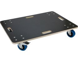 ECD Germany transportserie transportroller met 2x feststellbremse 60x80 cm sebdruckplaat PP-Räder tot 800 kg meubelroller en transporthulp voor verhuizing meubels en zwaar vervoer rollende trolley met remmen praktisch en stevig transportmiddel
