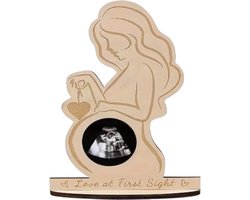 Echo fotolijst zwangerschap love at first sight - fotolijst voor echo - echo fotolijst hout - love at first sight