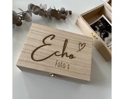 Echo kistje - Bewaren van je echo foto's - Zwangerschapscadeau