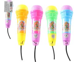 Echo microfoon - blauw- speelgoed microfoon resonantie galm - geen batterijen nodig - 12 cm - Kerstcadeau Sinterklaas schoencadeautje