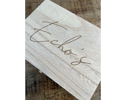 Echokistje groot gegraveerd