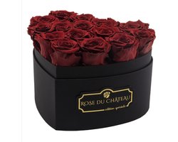Echte Eeuwige Rozen van Rose du Château – Heart Edition Flowerbox – Handgemaakt & Duurzaam – Romantisch Cadeau voor Valentijnsdag, Moederdag of Jubileum – Tijdloze Liefde – TELEO