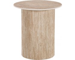 "Eclat" keramische bijzettafel, nachtkastje, 50 x 50 cm - Bruin