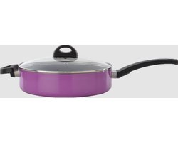 Eclipse Schmorbratpfanne mit Deckel sauteerpan met deksel Paars 26 cm