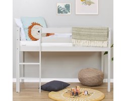 ECO Comfort halfhoogslaper 70x160 cm met lattenbodem, Duif Grijs