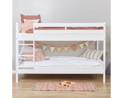 ECO Comfort stapelbed 90x200 cm met lattenbodem, wit