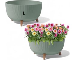 Eco-vriendelijke Bloempot met Pootjes en Inzetstuk - 40 cm