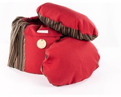 Ecologische slowcooker/de wollige hooikist /gaarzak/één maat: voor pannen van 1 liter tot 10 liter /duurzaam/ energiezuinig/lokaal handgemaakt/upcycling van interieurstof en schapenwol