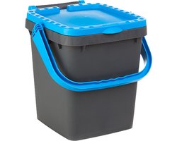 Ecoplus 20 liter Afvalemmer blauw - afvalscheidingsbak - sorteerbak - afvalbak