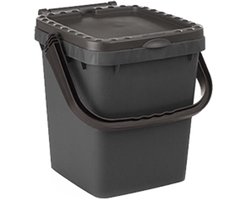 Ecoplus 20 liter afvalemmer grijs - afvalscheidingsbak - sorteerbak - afvalbak