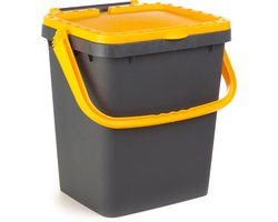 Ecoplus 35 liter afvalemmer geel - afvalscheidingsbak - sorteerbak - afvalbak