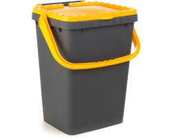 Ecoplus 40 liter afvalemmer geel - afvalscheidingsbak - sorteerbak - afvalbak