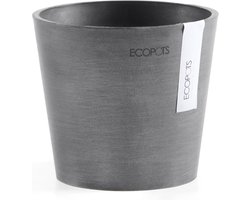 Ecopots Amsterdam 13 - Grey - Ø13 x H11,4 cm - Ronde grijze bloempot