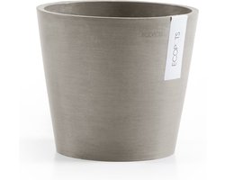 Ecopots Amsterdam 20 - Taupe - Ø20 x H17,1 cm - Ronde taupe bloempot
