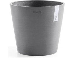 Ecopots Amsterdam 30 - Grey - Ø30 x H25,4 cm - Ronde grijze bloempot