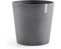 Ecopots Amsterdam 50 - Grey - Ø50,5 x H43,5 cm - Ronde grijze bloempot