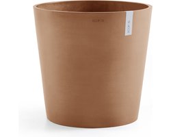 Ecopots Amsterdam 60 - Terra - Ø59 x H55,5 cm - Ronde terrakleurige bloempot