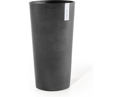 Ecopots Amsterdam High 76 - Dark Grey - Ø41,5 x H76,8 cm - Ronde donkergrijze bloempot