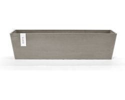 Ecopots Bruges 80 - Taupe - 80,8 x 20 x H20,3 cm - Rechthoekige taupe bloempot / plantenbak