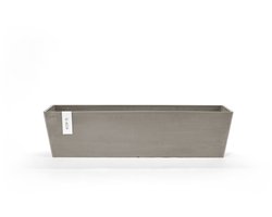Ecopots Bruges 80 - Taupe - 80,8 x 20 x H20,3 cm - Rechthoekige taupe bloempot / plantenbak