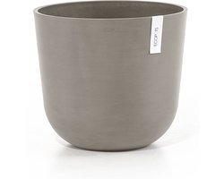 Ecopots Oslo 35 - Taupe - Ø35 x H30,5 cm - Ronde taupe bloempot