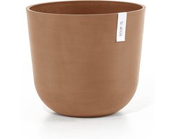 Ecopots Oslo 35 - Terra - Ø35 x H30,5 cm - Ronde terrakleurige bloempot / plantenpot