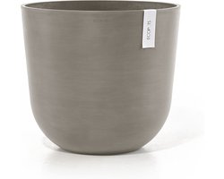 Ecopots Oslo 45 - Taupe - Ø45 x H39,4 cm - Ronde taupe bloempot