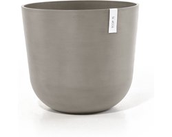 Ecopots Oslo 55 - Taupe - Ø55 x H48,5 cm - Ronde taupe bloempot