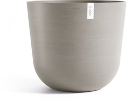 Ecopots Oslo 65 - Taupe - Ø65 x H56,6 cm - Ronde taupe bloempot