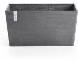 Ecopots Paris 60 - Grey - 60 x 26,2 x H40,5 cm - Rechthoekige grijze bloempot / plantenbak