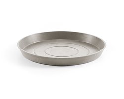 Ecopots Saucer Round - Taupe - Ø21 x H2,5 cm - Ronde taupe onderschotel met waterreservoir
